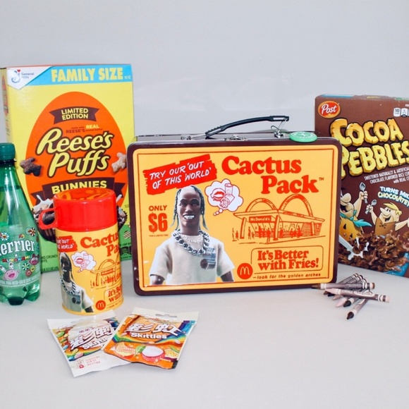 TRAVIS SCOTT X MCDONALDS Cactus Pack Vintage Lunch Box - Picture 1 of 8